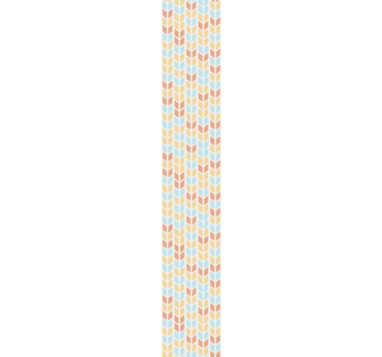 幾何学的壁紙 青とベージュの矢印 - TENSTICKERS