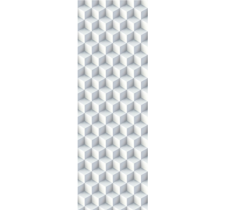 3d白い立方体3d壁紙 - TENSTICKERS