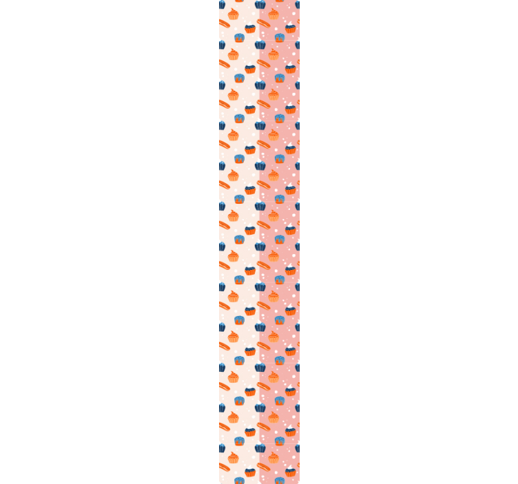 キッチン 壁紙 甘いお菓子のモチーフ - TENSTICKERS