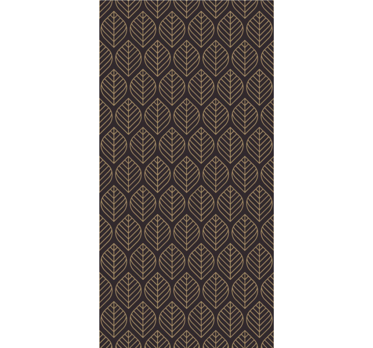 葉壁紙 エレガントな葉の模様 - TENSTICKERS