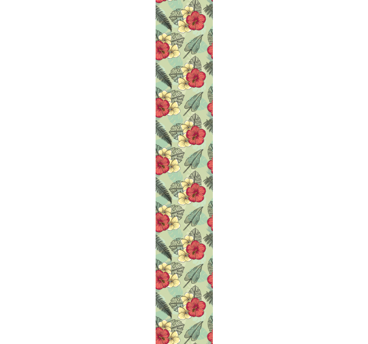 壁紙 花 トロピカルグリーンアレンジメント - TENSTICKERS