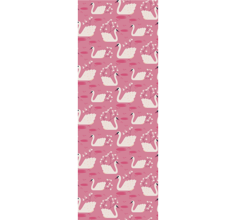 動物 壁紙 魅力的な白鳥デザイン - TENSTICKERS