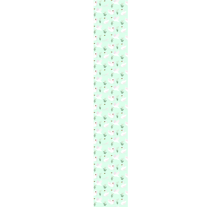 動物 壁紙 白鳥柄 - TENSTICKERS