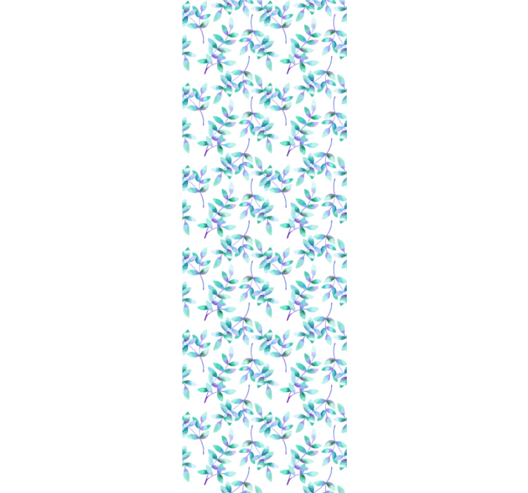 明るい枝の花青い花の壁紙 - TENSTICKERS