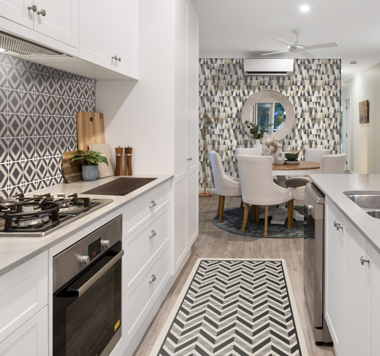 スカンジナビアのモチーフの三角形の壁紙 - TENSTICKERS