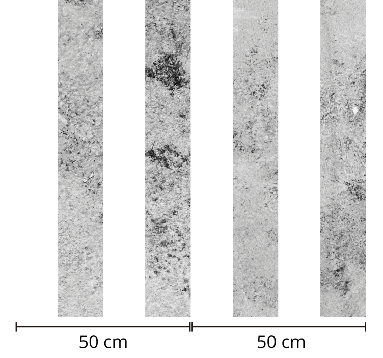 グレーストライプコンクリートテクスチャ壁紙 - TENSTICKERS