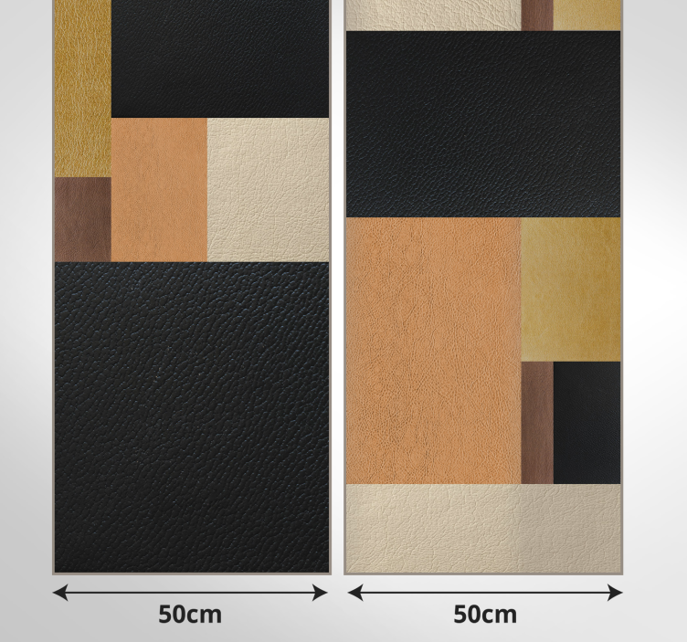 抽象的な壁紙革モザイク - TENSTICKERS