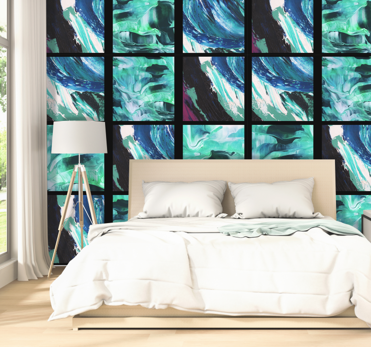 概要の壁紙 抽象的な流体パターン - TENSTICKERS