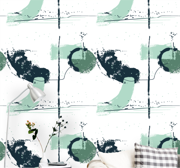 概要の壁紙抽象的幾何学的形状 - TENSTICKERS