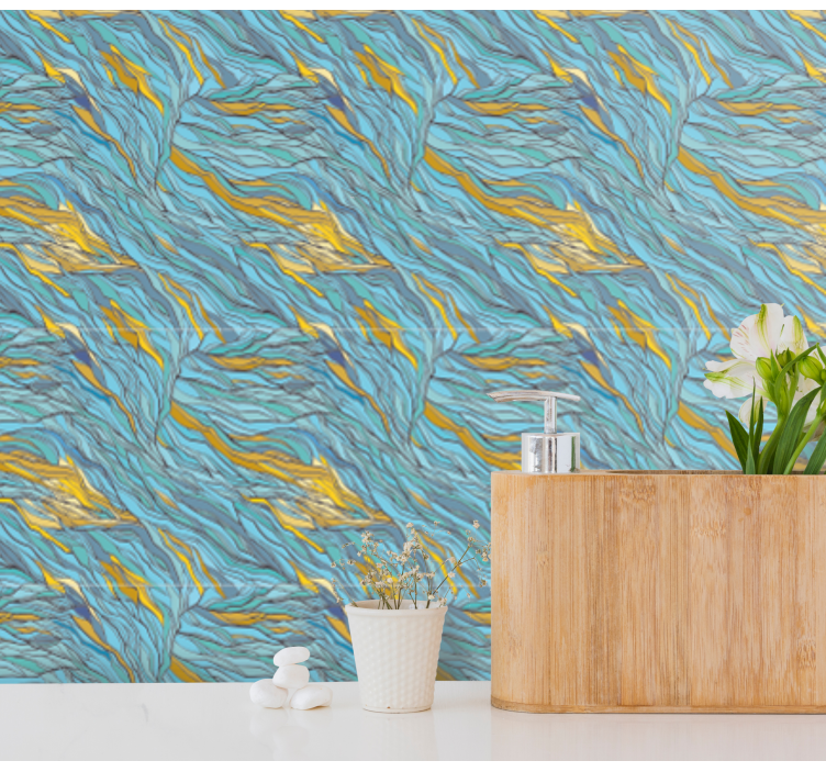 概要の壁紙 抽象的な有機的な流れ - TENSTICKERS