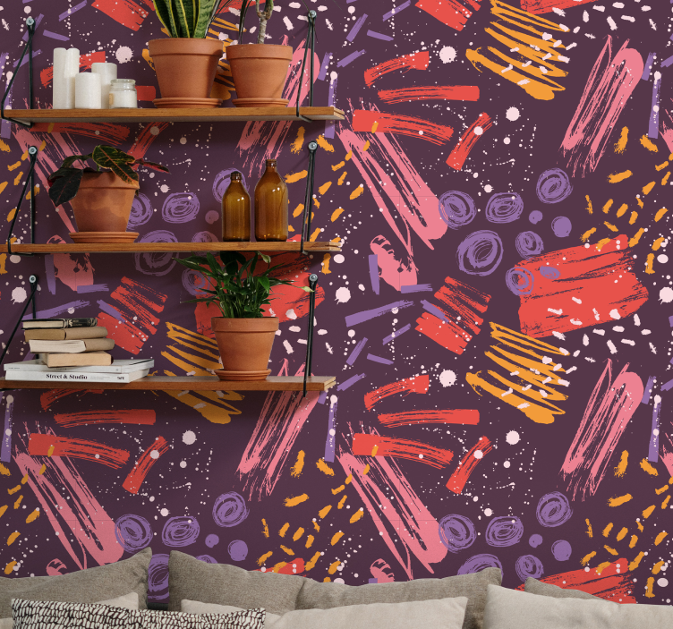 概要の壁紙 表現力豊かな筆遣い - TENSTICKERS