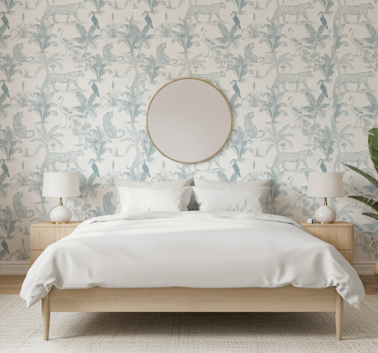 動物の壁紙落ち着いたトロピカルアニマル - TENSTICKERS