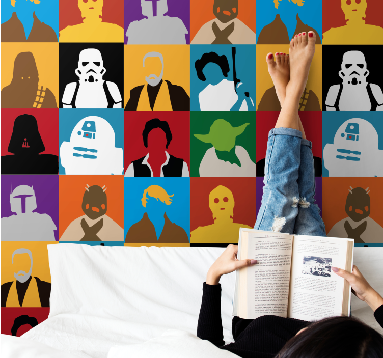 アート 壁紙 象徴的なシルエット - TENSTICKERS