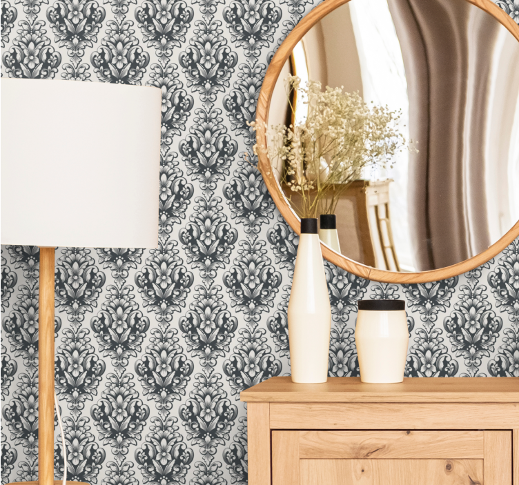 バロック壁紙優雅な植物の形 - TENSTICKERS