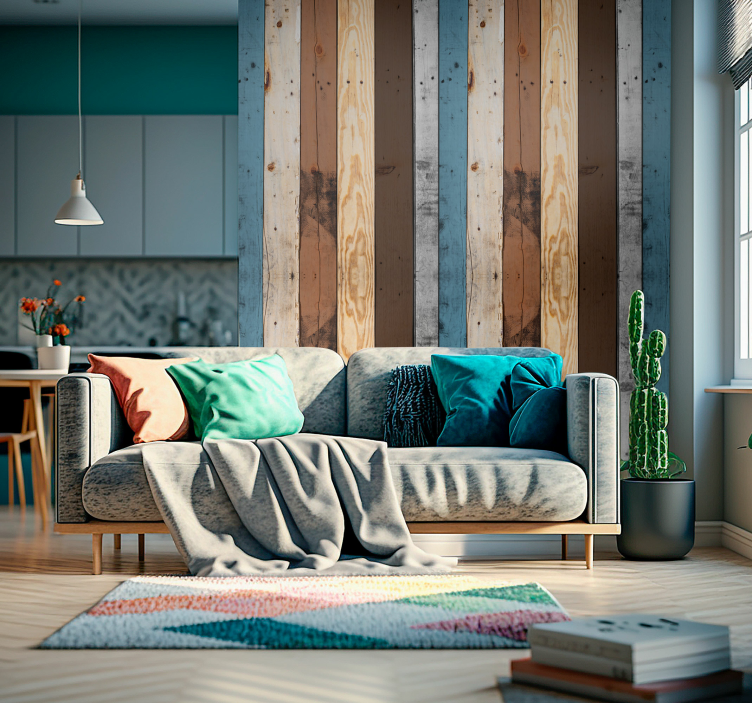 木の効果壁紙の美しさ - TENSTICKERS