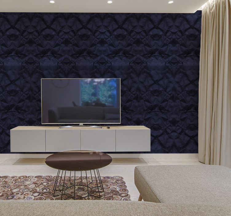 青いクレープの抽象的な壁紙 - TENSTICKERS