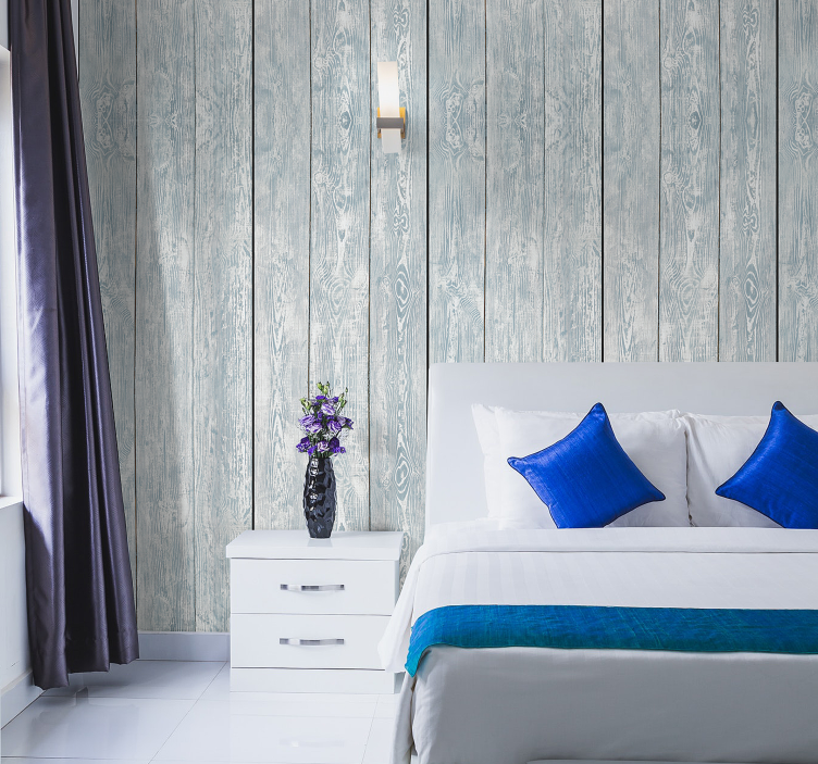 木目 壁紙 シックな木製パネル効果 - TENSTICKERS