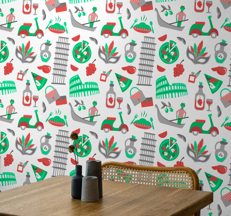 風景 壁紙 イタリアの料理の冒険 - TENSTICKERS