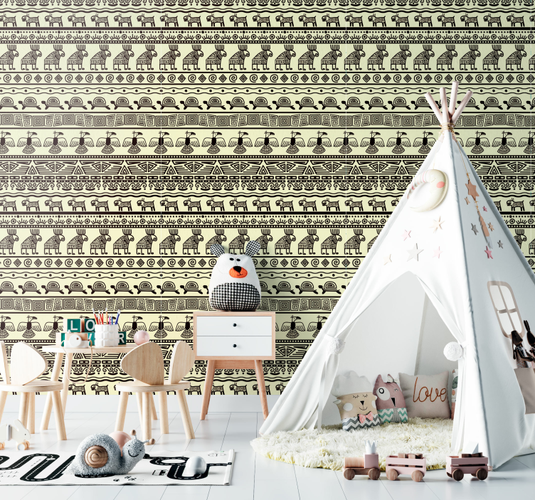 動物 壁紙 エジプトの動物モチーフ - TENSTICKERS