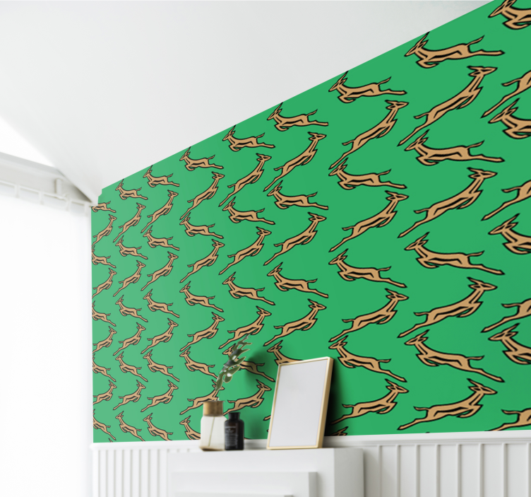 動物 壁紙 走るガゼル - TENSTICKERS