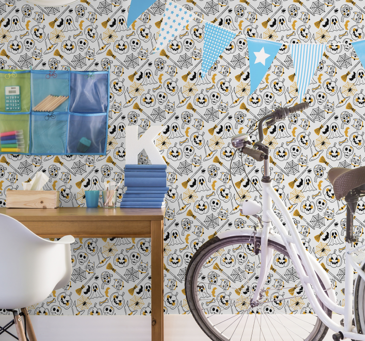 ハロウィーン壁紙お化けアイコンコレクション - TENSTICKERS