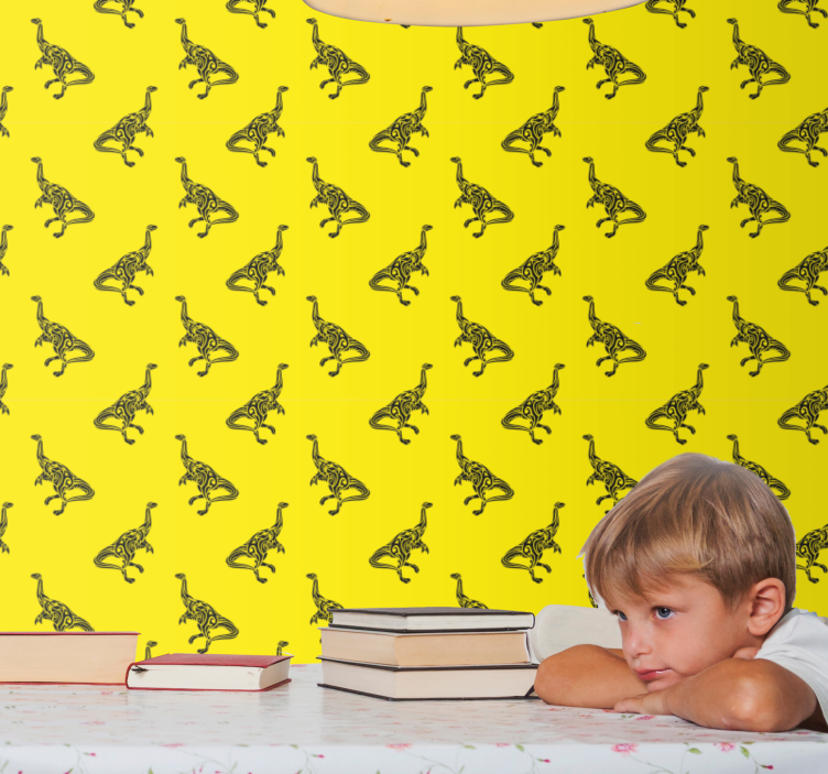 恐竜 壁紙 イエローアドベンチャー - TENSTICKERS