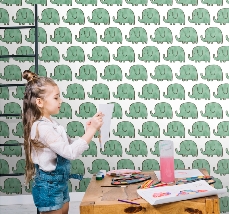 象壁紙 魅力的な象 - TENSTICKERS