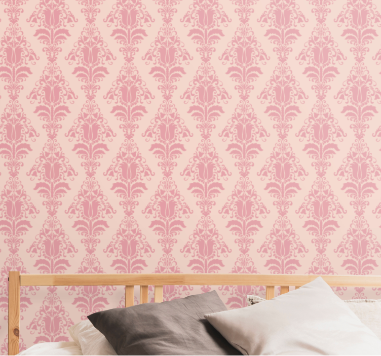 花 壁紙 優雅な植物模様 - TENSTICKERS