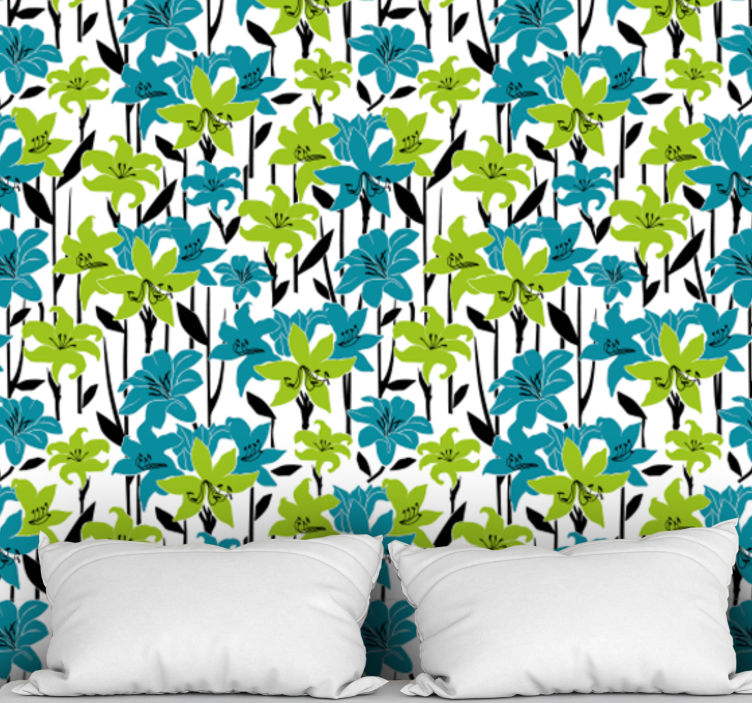 壁紙 花 カラフルな花の咲き誇り - TENSTICKERS