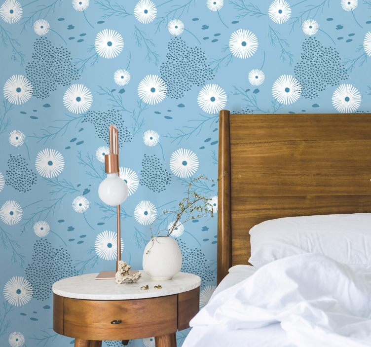 壁紙 花 花柄のバーストパターン - TENSTICKERS