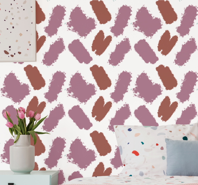 概要の壁紙 茶色の筆遣い - TENSTICKERS