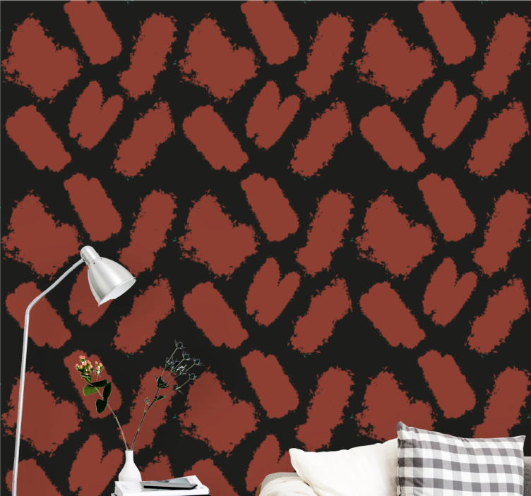 幾何学的な壁紙 ブラシストロークのテクスチャ - TENSTICKERS