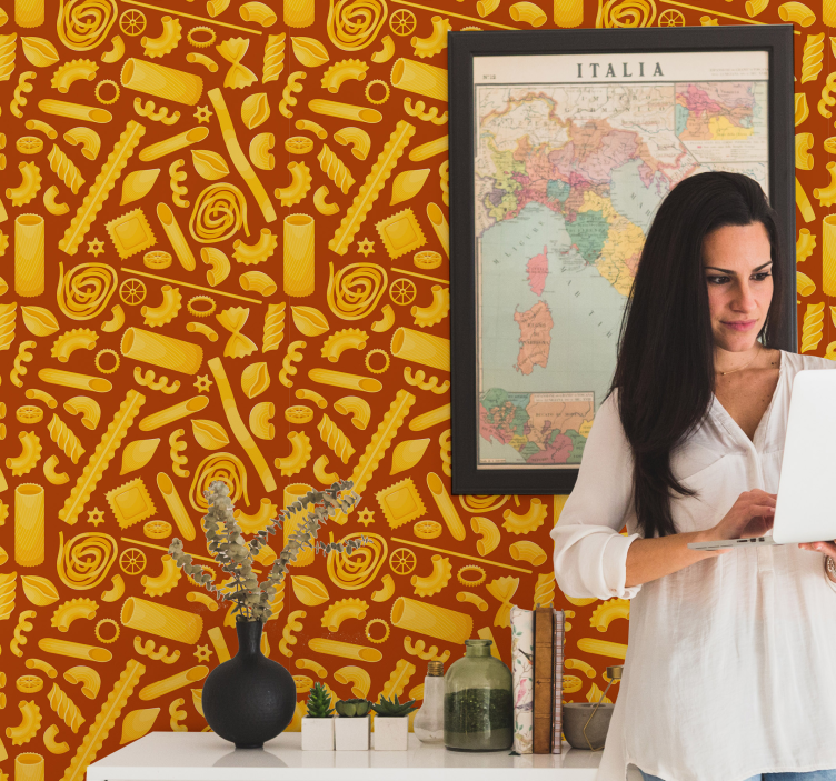 イタリア料理キッチンの壁紙 - TENSTICKERS