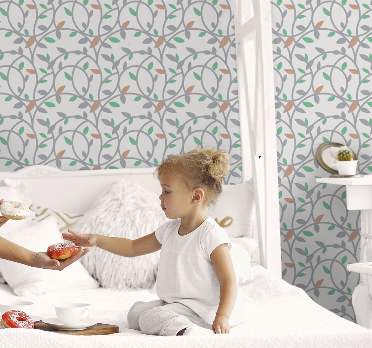 子供壁紙美しい枝 - TENSTICKERS