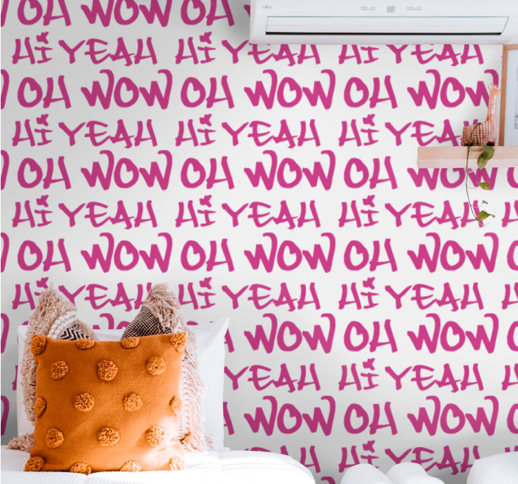 レタリング壁紙表現豊かなフレーズデザイン - TENSTICKERS