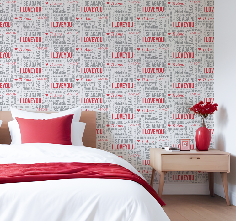 レタリング壁紙 違う言語i love you - TENSTICKERS
