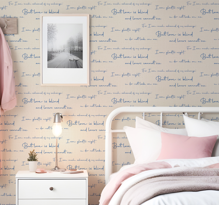 レタリング壁紙 テキスタイルチャート - TENSTICKERS