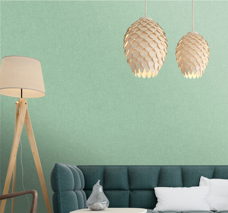 薄緑の抽象的な壁紙 - TENSTICKERS