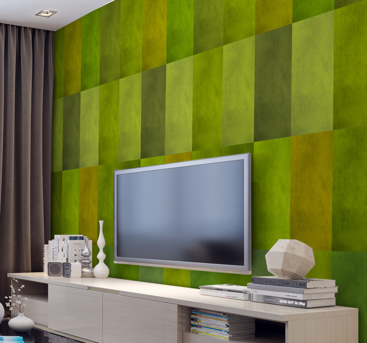 正方形のモダンな壁紙 - TENSTICKERS