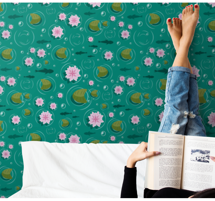 自然 壁紙 水生の花 - TENSTICKERS