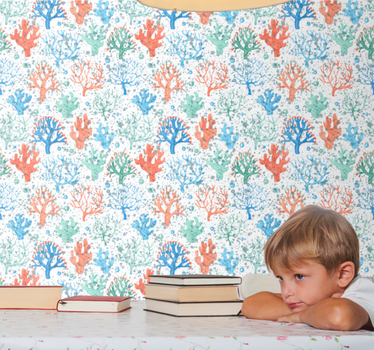 自然 壁紙 サンゴ礁の痕跡 - TENSTICKERS