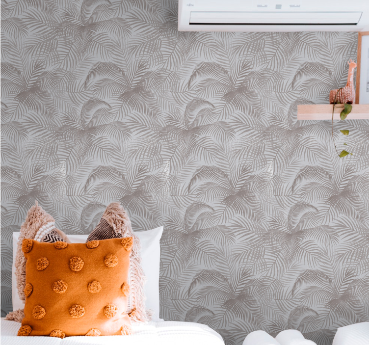 自然 壁紙 エレガントな葉のパターン - TENSTICKERS