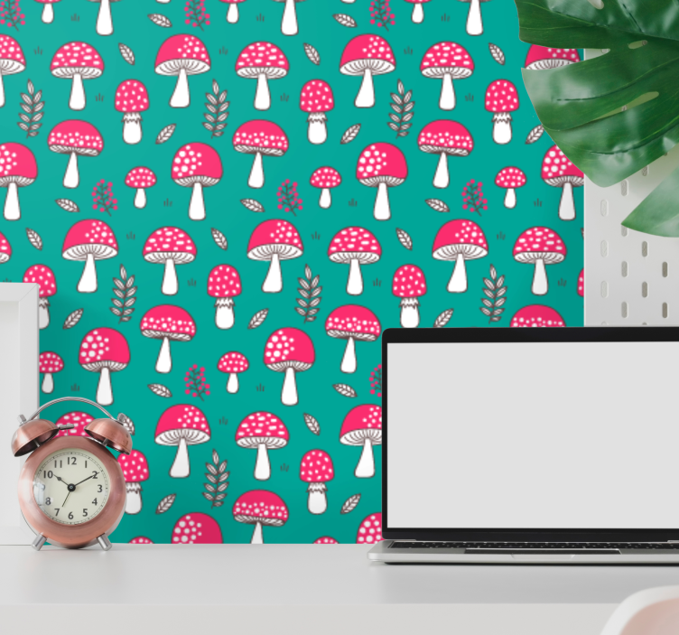 自然 壁紙 森林菌類のパターン - TENSTICKERS