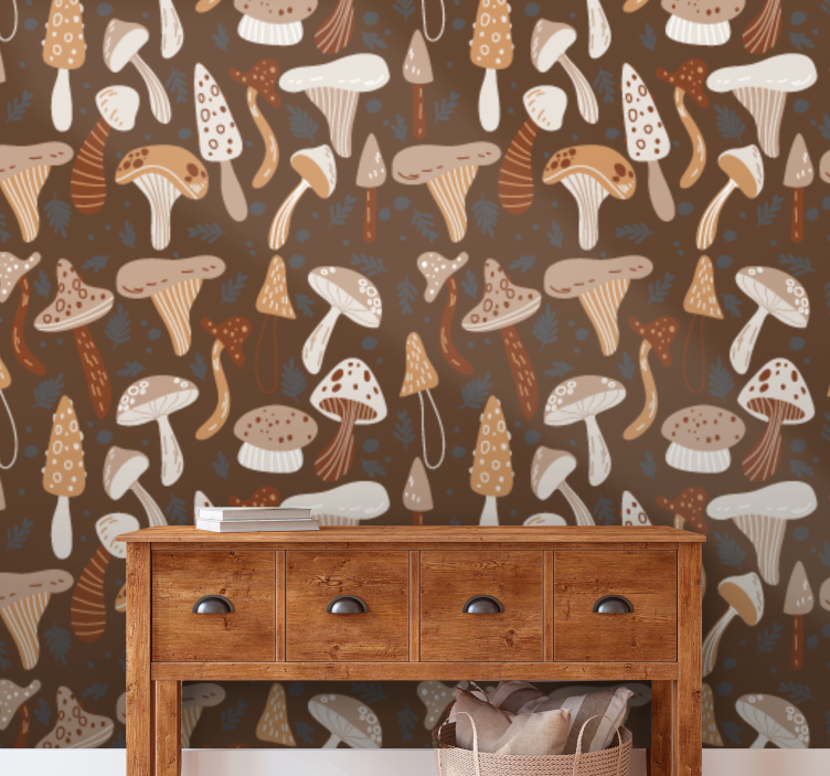 自然 壁紙 キノコのメドレー - TENSTICKERS