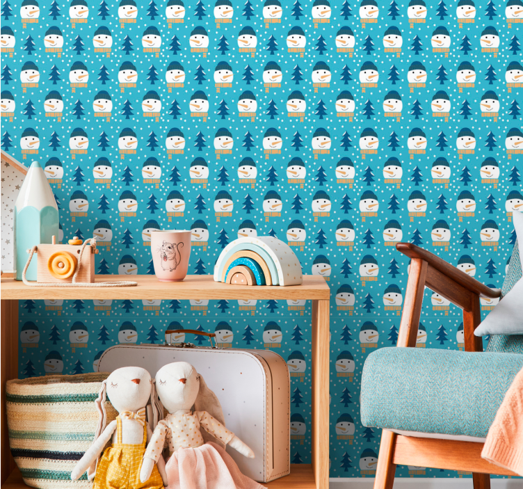 ノルディック壁紙 北欧の雪景色 - TENSTICKERS