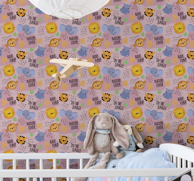 保育園の壁紙ジャングル自然好き - TENSTICKERS