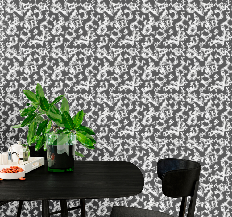 観賞用 壁紙 装飾的なアンカーの繰り返し - TENSTICKERS