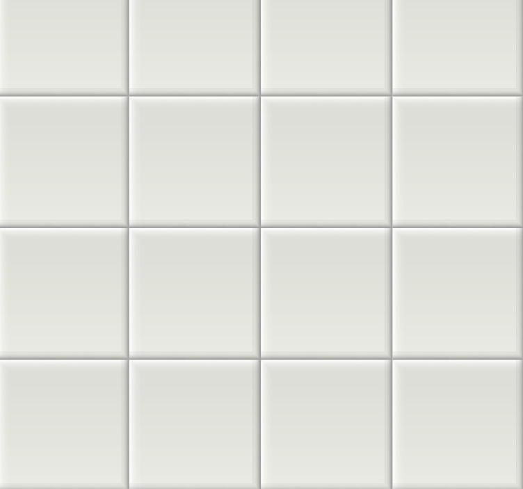 タイル 壁紙 シンプルな白いモチーフ - TENSTICKERS