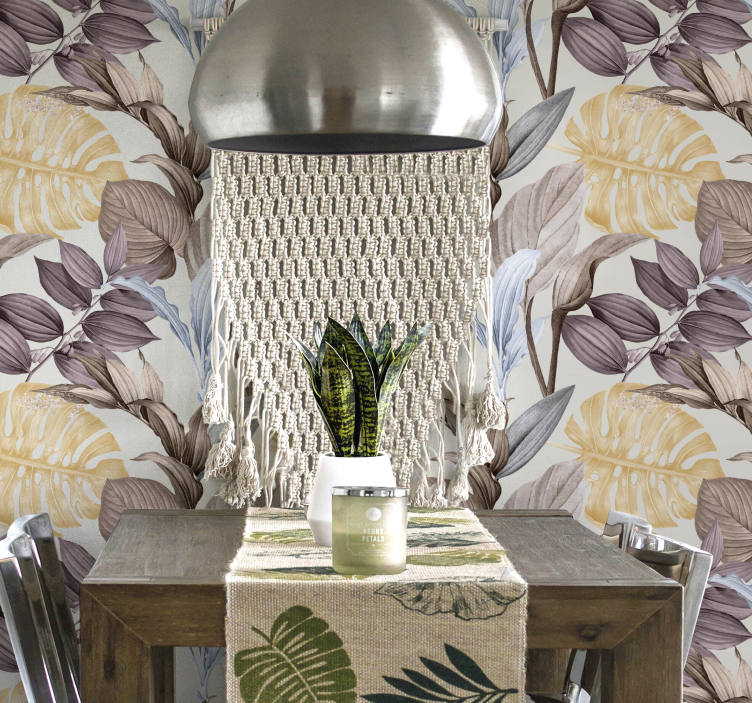 熱帯植物xxl葉の壁紙 - TENSTICKERS