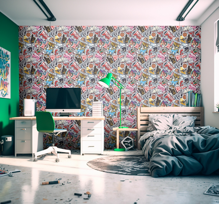 アーバン ステッカー 爆弾 アート 壁紙 - TENSTICKERS